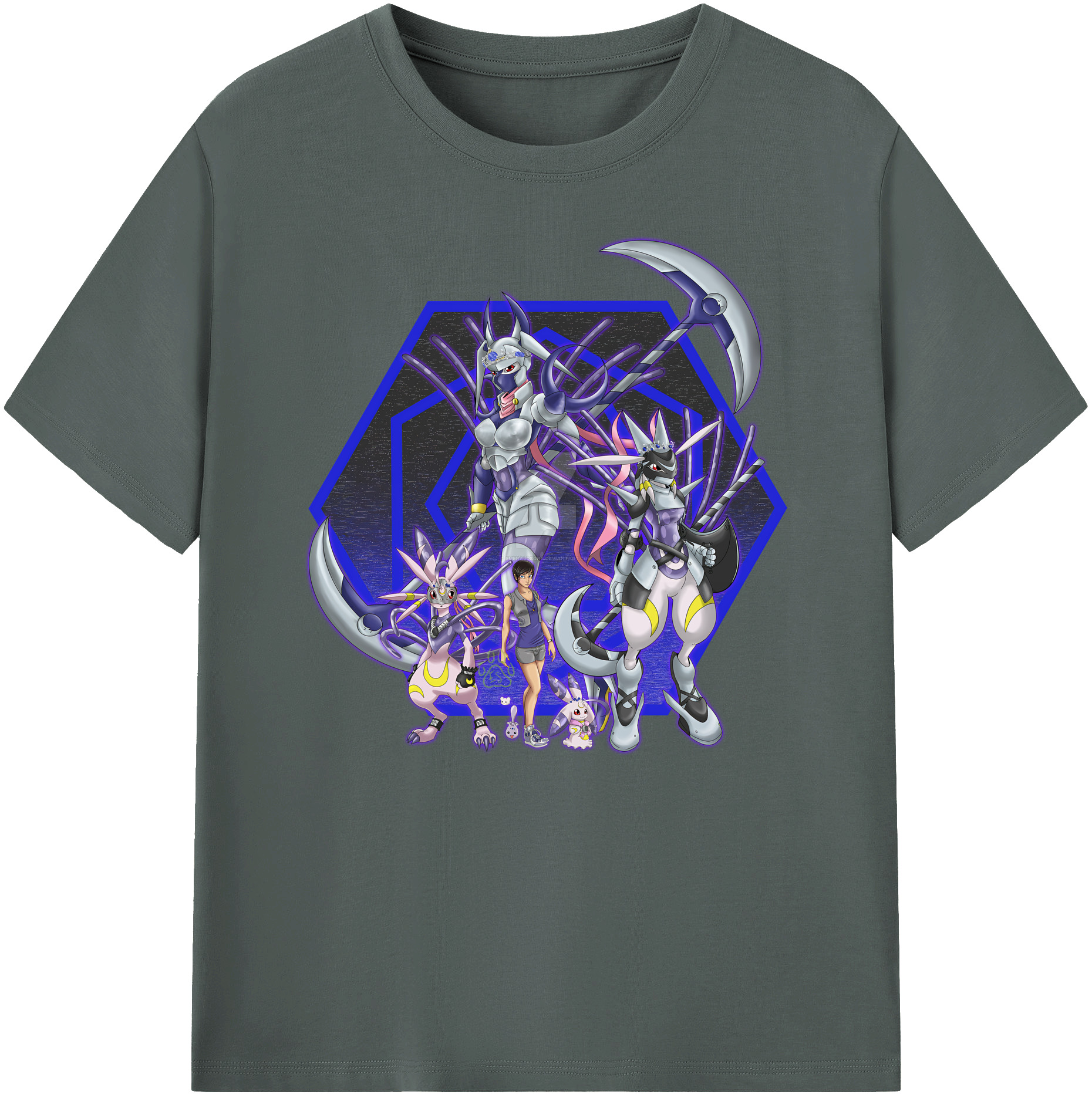 （画像用） Digimon デジタルモンスター/デジモン 綿100％ メンズ半袖Tシャツ｜肌触りやわらか＆通気性
